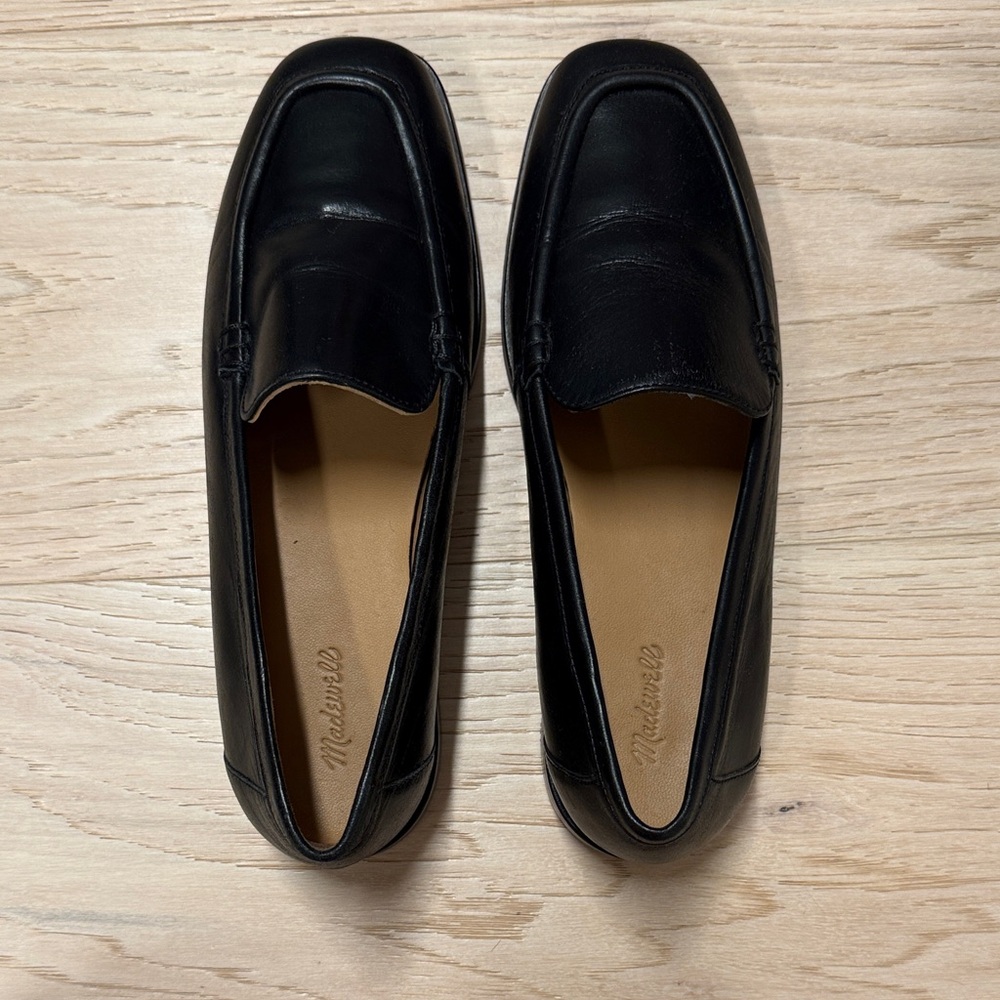 Madewell Black Leather Women's Loafers